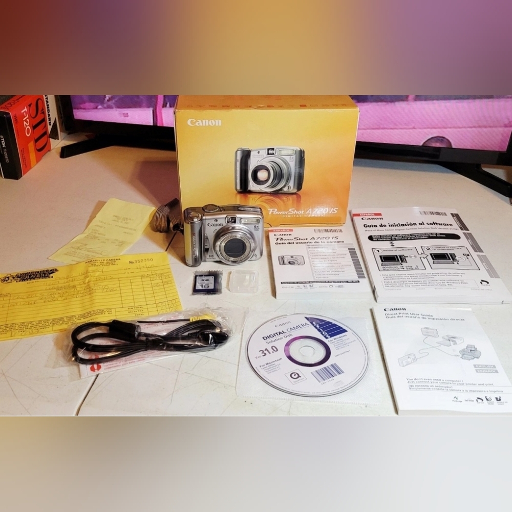 (SOLD)Canon PowerShot A720 IS Digital Camera 8.0MP 6x Optical Zoom Test/work